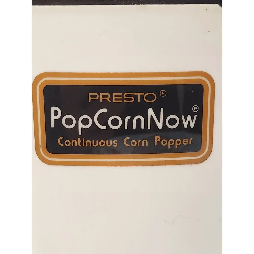 Vintage Presto PopCorn Now Continuous Corn Popper 0481008‎ Hot Air